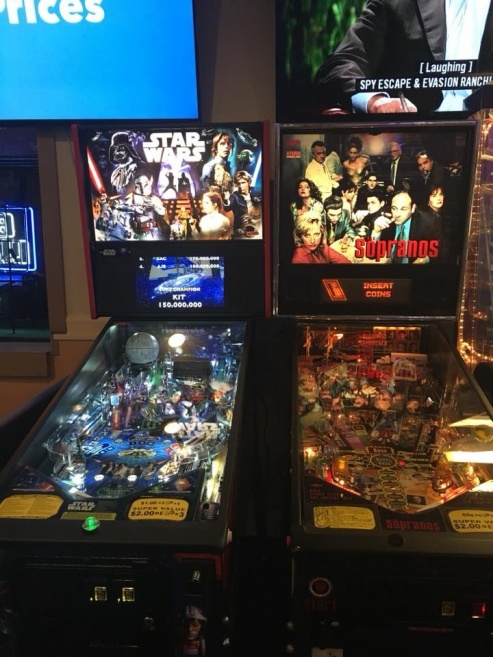 Arcade games in the Gilroy store